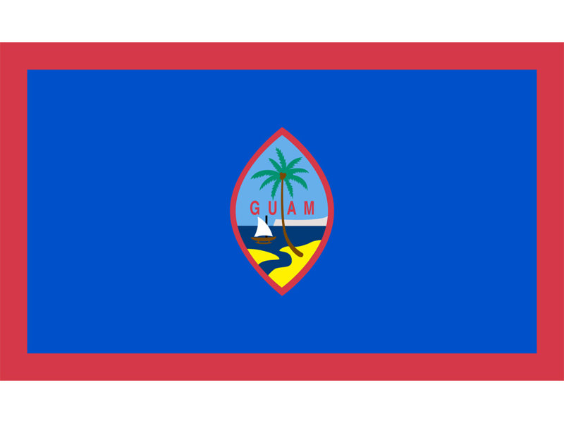 Guam, 11" H x 18" W