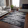 Premium Machine Washable Prisco Black Rug