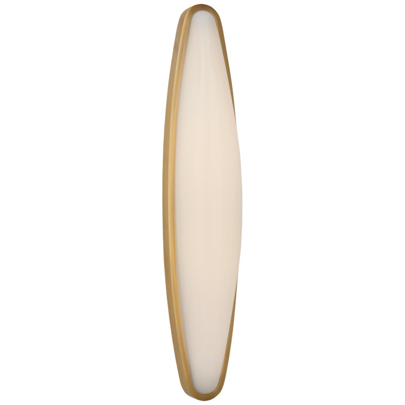 AERIN Ezra Large Bath Sconce, Hand-Rubbed Antique Brass