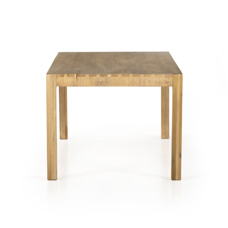 Isador Solid Wood Dining Table, Dry Wash Poplar, 30" H x x 78" L x 37.75" W