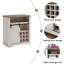 Armoire de rangement Farmhouse avec porte de grange coulissante et tablette à vin, petite armoire de rangement