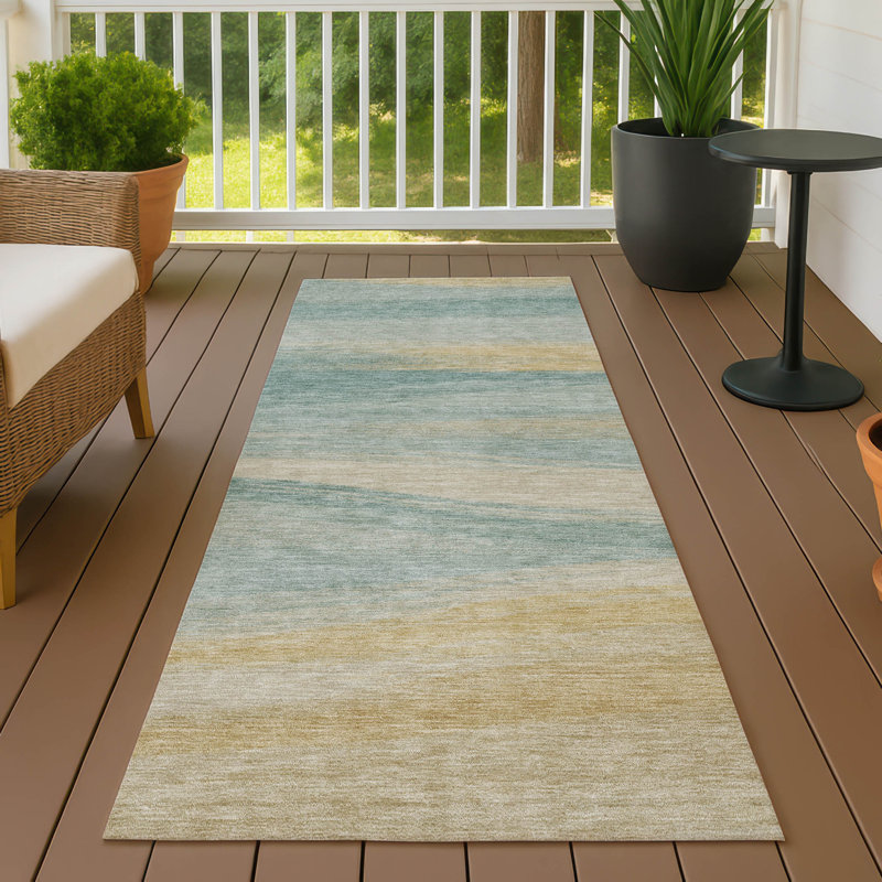 Rug, Teal, 2'3" x 7'6" Runner
