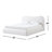 Elena Upholstered Bed In Vanilla Linen-103976341