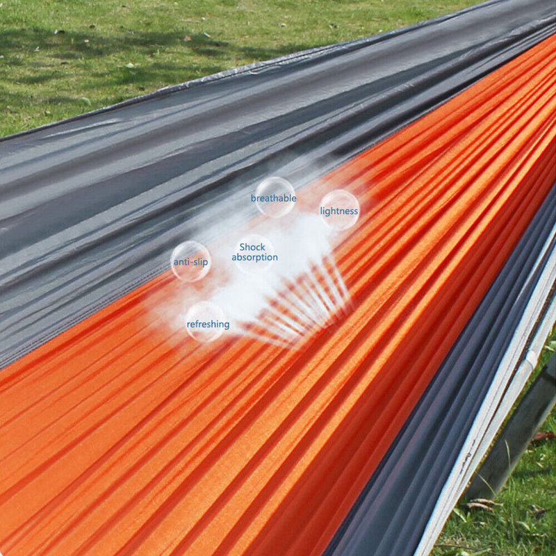 Hamac double Glenville, Orange / gris