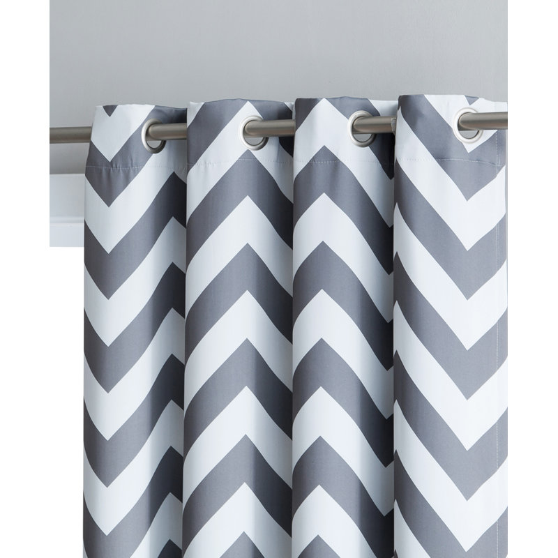 Paire de rideaux occultant et isolants avec œillets Bryttnee, Gris, l 52 po x L 96 po