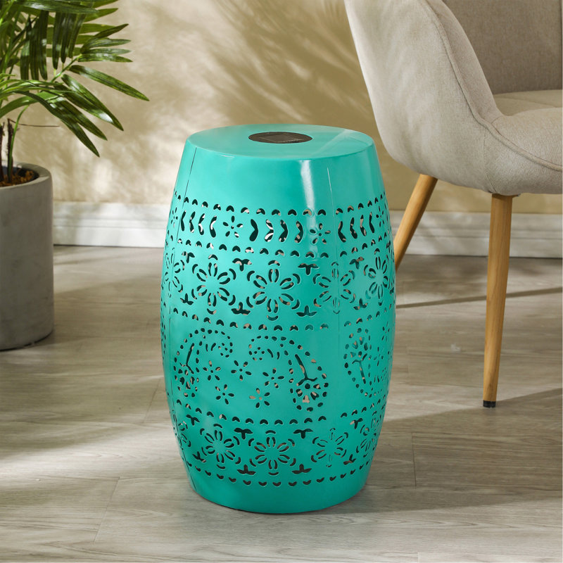 Table d'appoint SOLAR, couleur sarcelle, Sarcelle