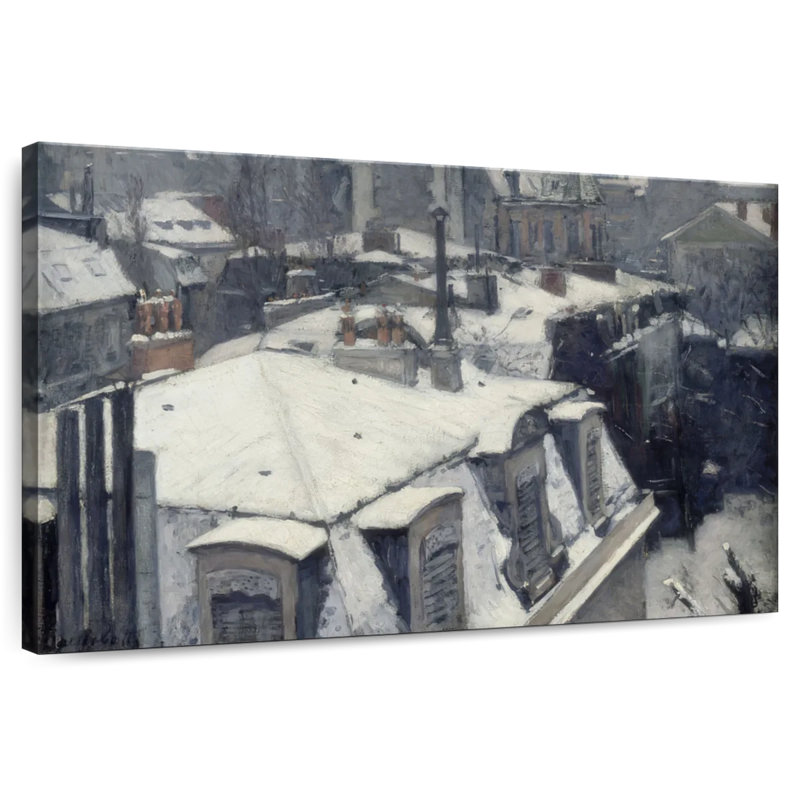 Toits enneigés à Paris, H 26 po x l 39 po