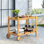 Chariot-bar Berit Beachcrest Home ™ avec matériau extérieur en bois massif