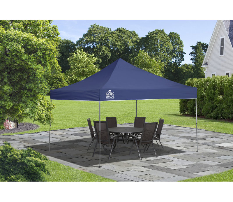 Tente pliante Weekender Elite à pieds droits, 129" W x 129" D, Blue