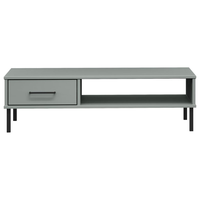 Kintuillang Four Leg Coffee Table with Storage, Grey