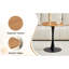 Tables de salle à manger modernes peu encombrantes, cercle en bois MDF pour les petites cuisines