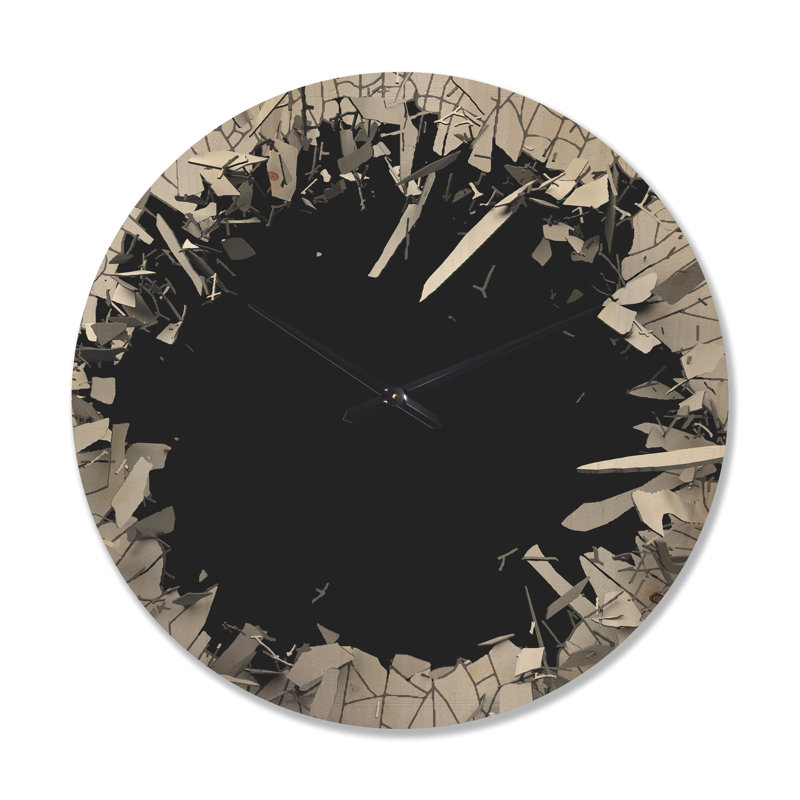 Horloge murale abstraite, Grand