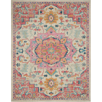 Verda Oriental Pink Area Rug