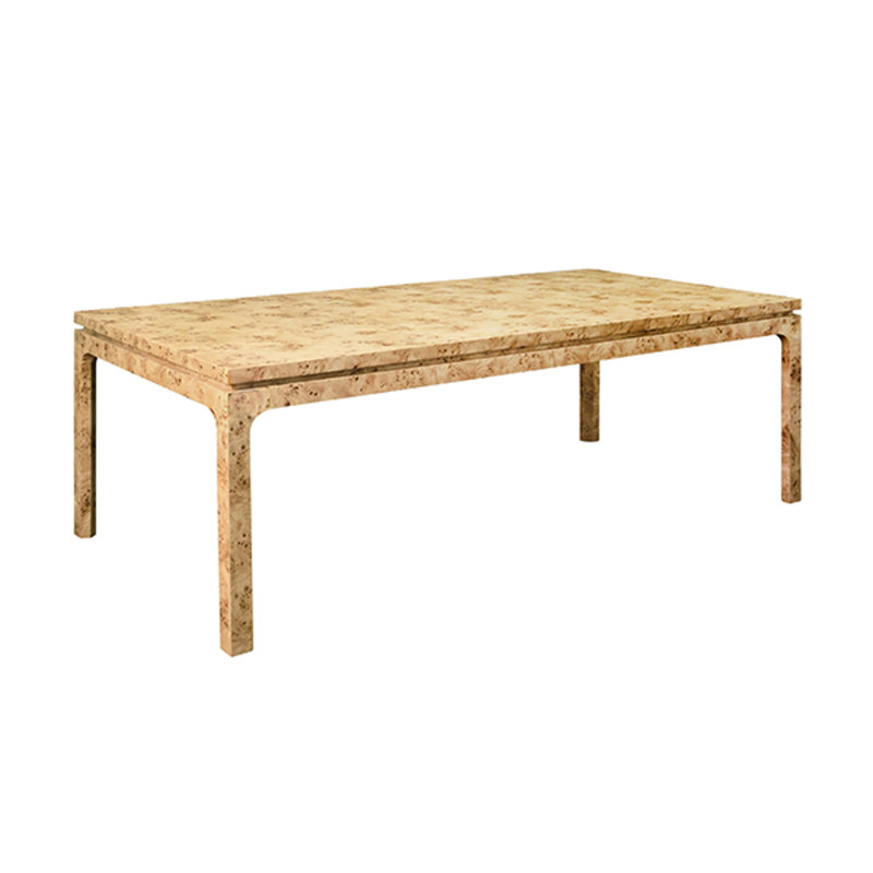 Modern Rectangular Dining Table, Brown