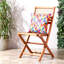 Herringbone Print Indoor-Outdoor Cushion, Multicolour