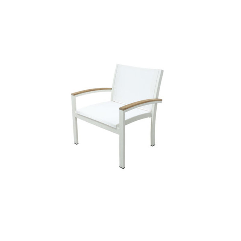 Tribeca Outdoor - Piece Conversation Set, White/Brown