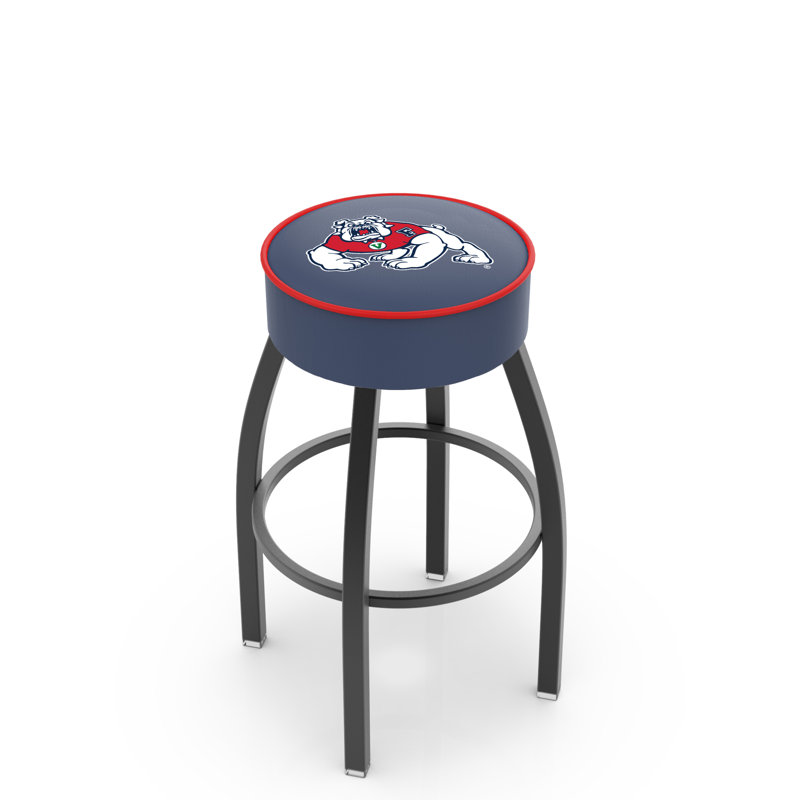 NCAA Bar & Counter Stool, Fresno, Black, Bar Stool (30" Seat Height)