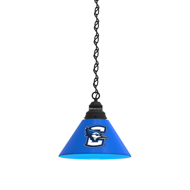 1 - Light Single Pendant, Black, Creighton Bluejays