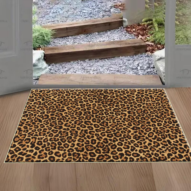 Leopard Pattern Area Rug, Soft And Lightweight, Suitable For All Seasons, Easy To Maintain And Easy To Clean, Machine Washable Carpet Floor Mat, Suitable For Living Room, Bedroom, Hallway, Balcony, Office, Room Decor, Home Decor, Outdoor Decor