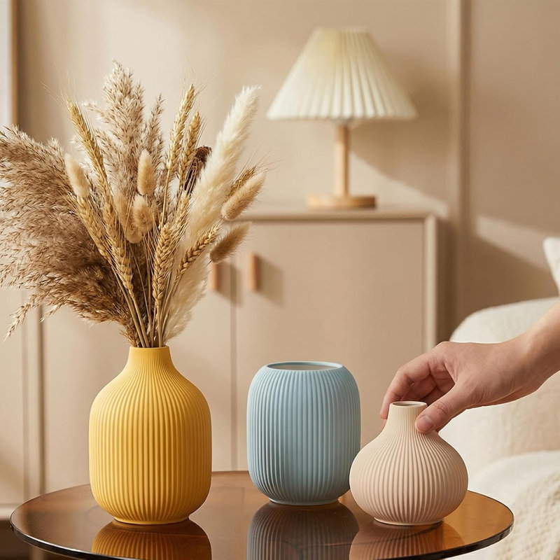 Small Matte Bright Ceramic Vase