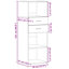 Shanesia 124 cm H x 45 cm W Bookcase-1187750166
