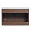 Meuble-lavabo double 72 po avec lavabos et petites tablettes de rangement-110374114