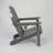 Folding HDPE Adirondack Chair with Cup Holder – Wood-Textured, All-Weather & Easy Storage for Patio-401280860
