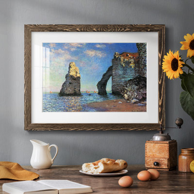 Les falaises rocheuses d'Étretat par Monet