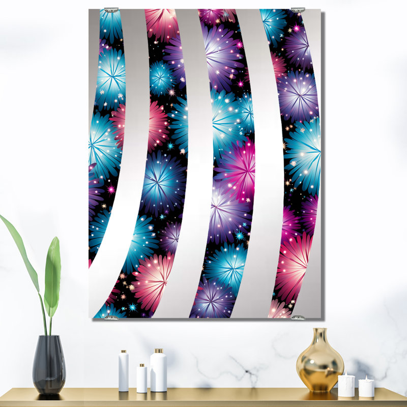 Nowicki - Grand miroir mural avec feux d'artifice MIR134013, 40 po x 30 po