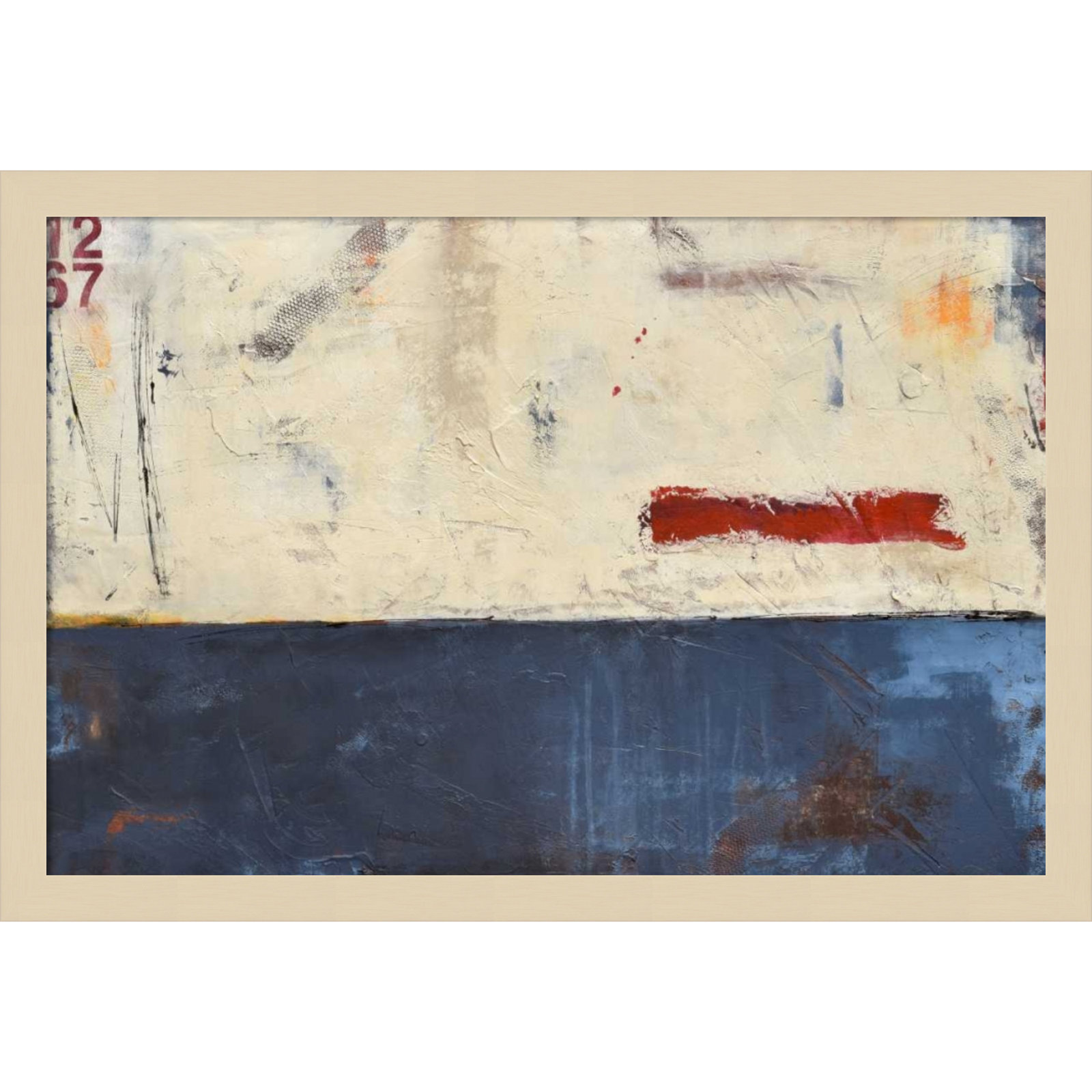 Label 1267 by Mauro Wood Framed Wall Art Print, Brown, 15" H x 21" W
