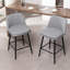 Tabouret de bar pivotant à 360 ° à hauteur de comptoir pour îlot de cuisine et pub (ensemble de 2)-423203847
