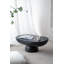 Table basse ovale noire audacieuse - plateau spacieux + piédestal rond (décoratif et polyvalent)-800306065