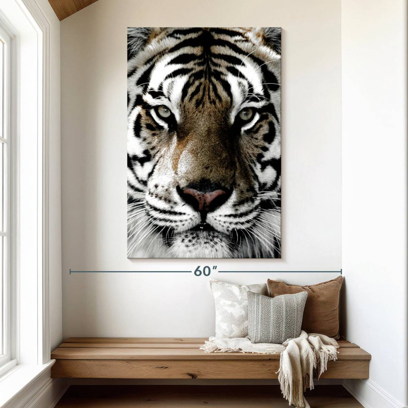 Brampt White Tiger Gaze, 51" H x 34" W