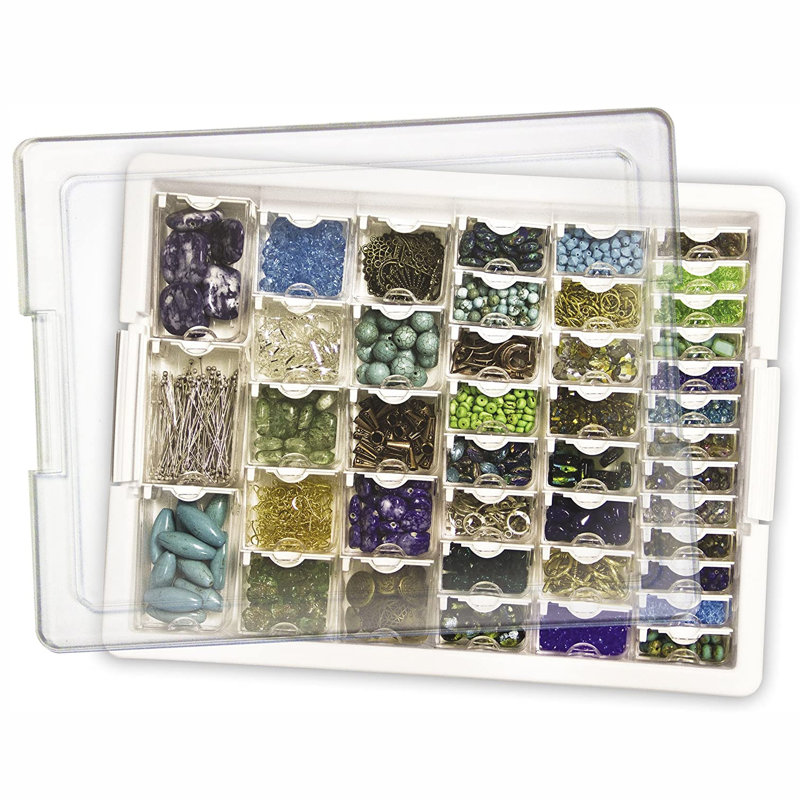 Elizabeth Ward Assorted Organizer Plastic Art Carrying Case, 2