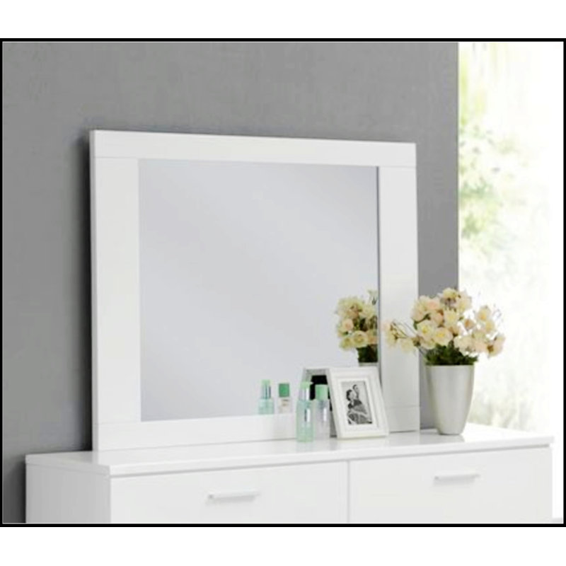 White Finish Mirror
