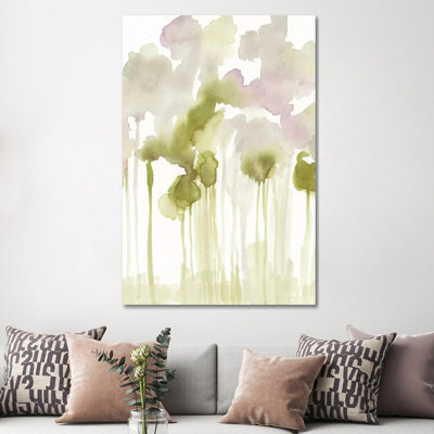 Aquarelle Forest I by Jennifer Goldberger - Wrapped Canvas Painting