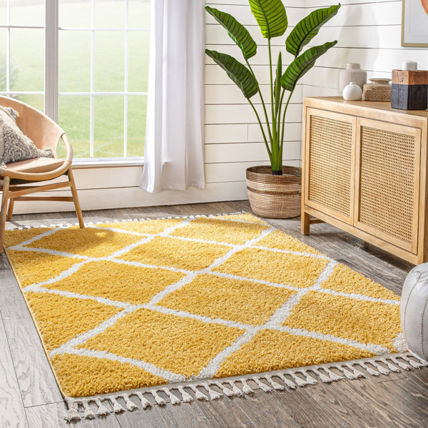 Well Woven Cabana Moroccan Machine Woven Yellow Area Rug & Reviews ...