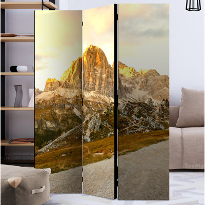 Libarid 172cm H Solid Wood Folding Room Divider