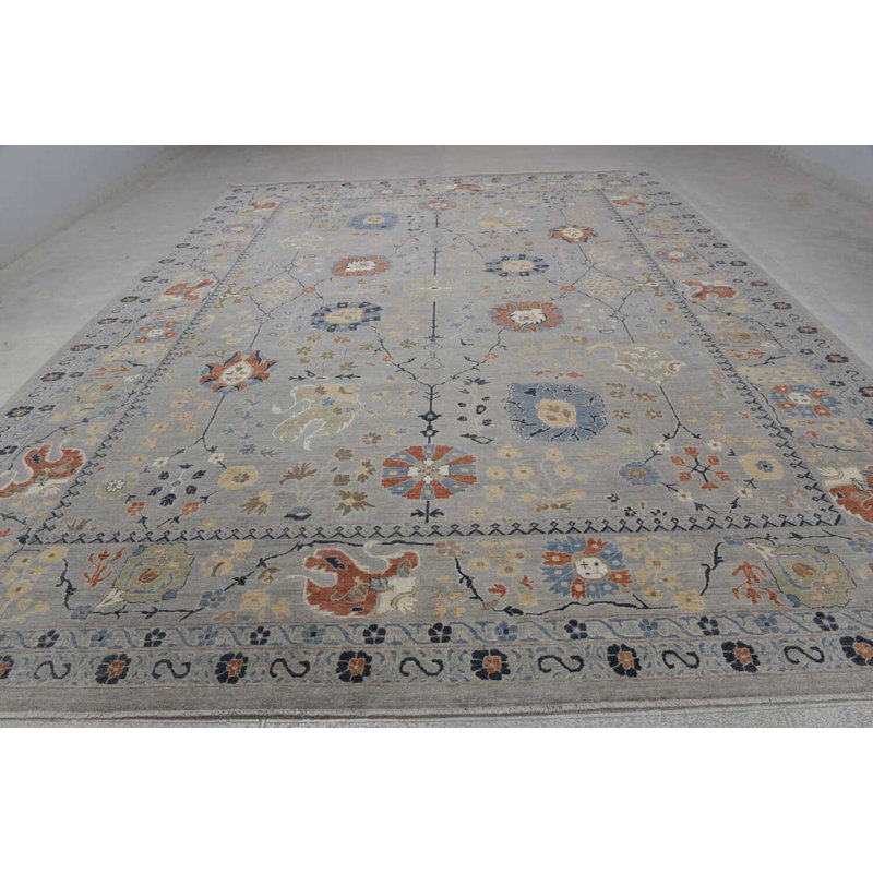 Transitional One-of-a-Kind Rectangle 11'10" X 15'3" Hand Knotted Area Rug