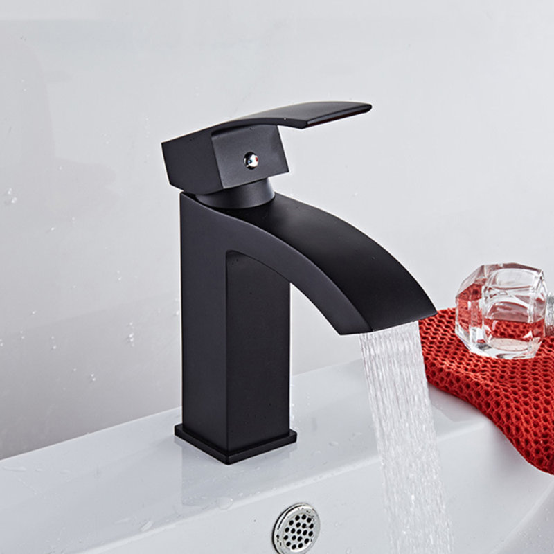 Single-Hole Bathroom Faucet, Bronze