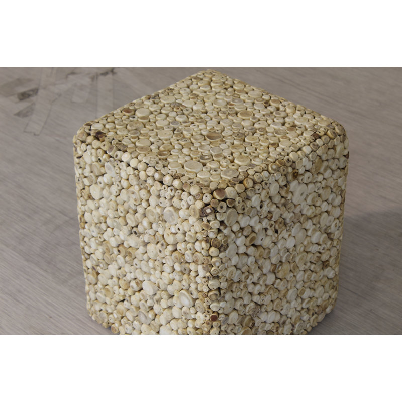 Digiacomo Solid Wood Block End Table