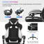 Inbox Zero Adjustable Reclining Ergonomic Faux Leather Swiveling PC & Racing Game Chair with Footrest