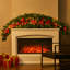 180cm Lighted Faux Berry Garland with Lights