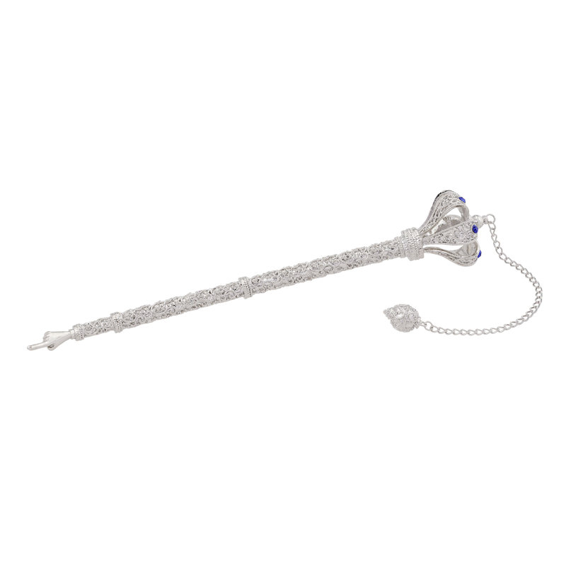Torah Pointer with Sapphire Crystals