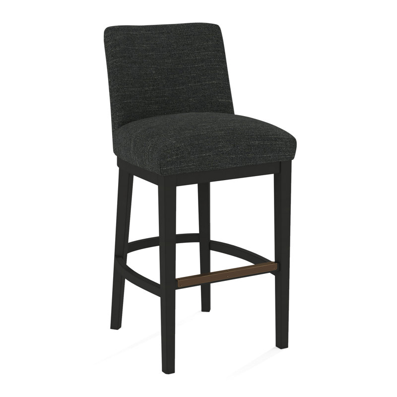 Upholstered Stool, 61606-88, Black