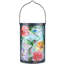 Lanterne suspendue d'extérieur, lanterne solaire, colibri et lanterne à motif de fleurs avec lumière DEL, lanterne décorative pour jardin, patio, ambiance de jardin