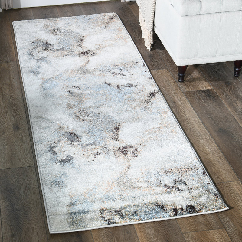 Tapis abstrait multicolore de la collection Nalissa, Runner  2'6" x 7'9"