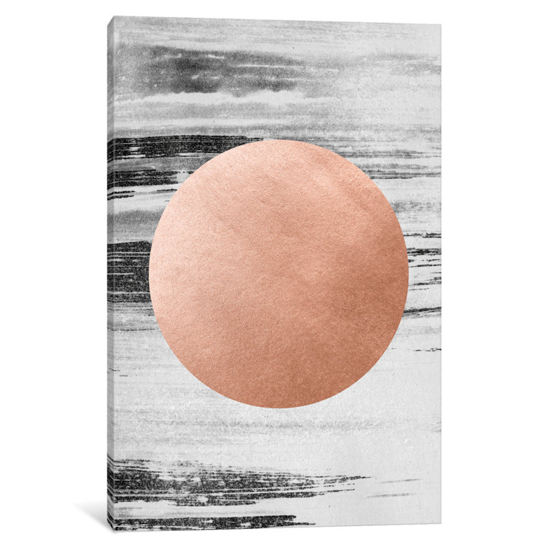 «Rose Gold I» par LEEMO - Impression sur toile tendue, H 26 po x l 18 po x P 1,5 po