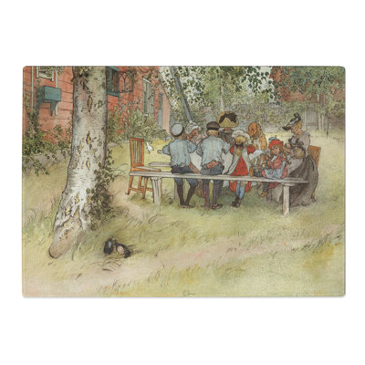 Breakfast Under the Big Birch Tree by Carl Larsson Chopping Board