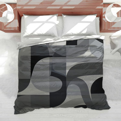 Housse de couette abstraite Curved Lines Bedding